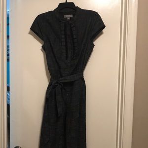 Merona sz 12 cap sleeve button down dress